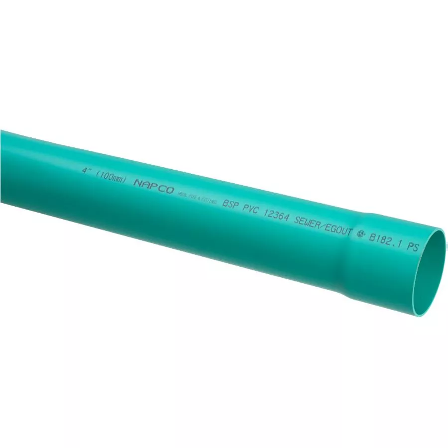 4" x 10' DR35 Solid PVC Sewer Pipe