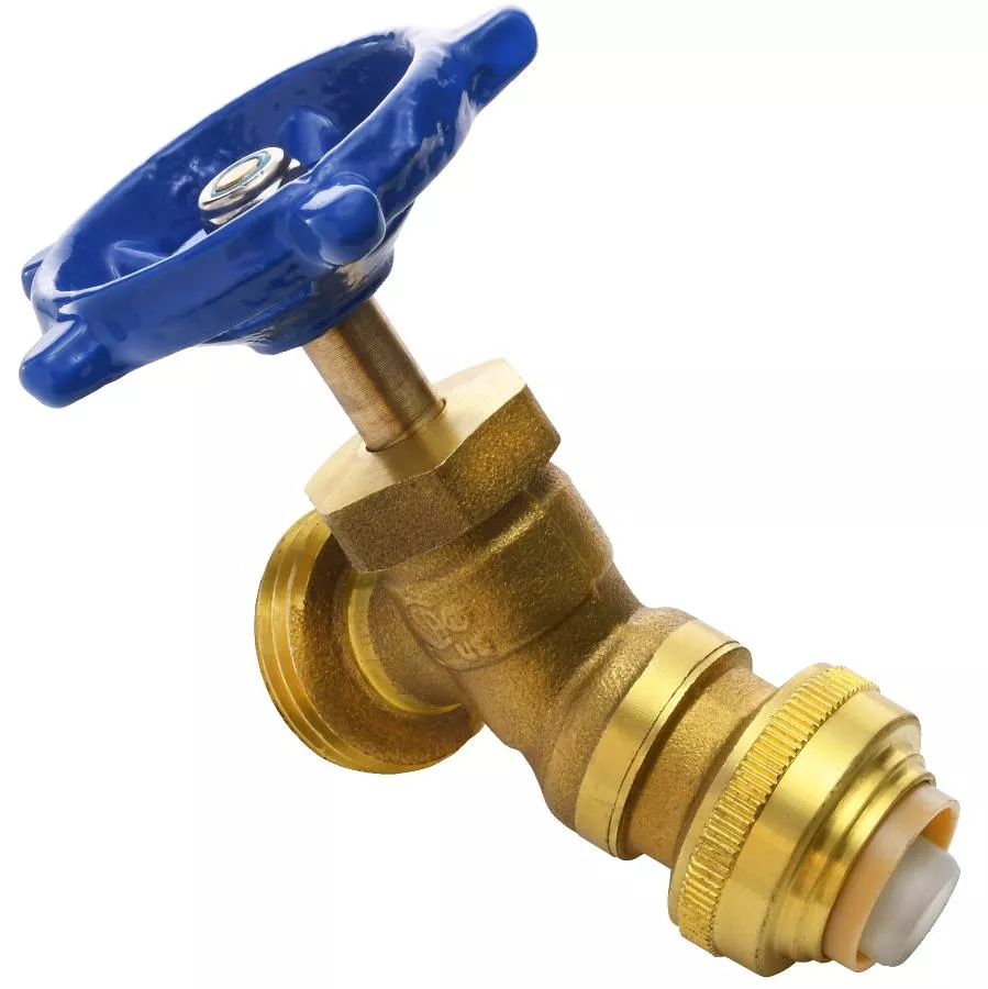 1/2" Push Fit x 3/4"  Male Garden Hose Thread Push 'N' Connect Boiler Drain Valve