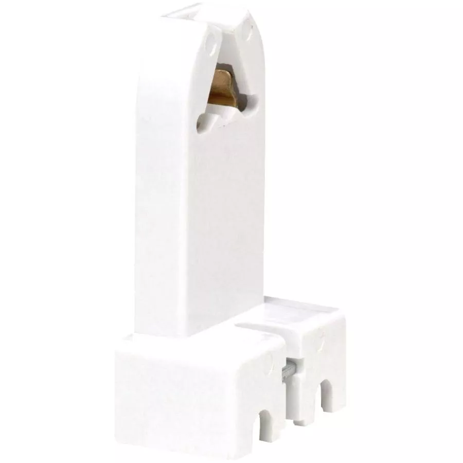 White Bipin Fluorescent Lamp Holder