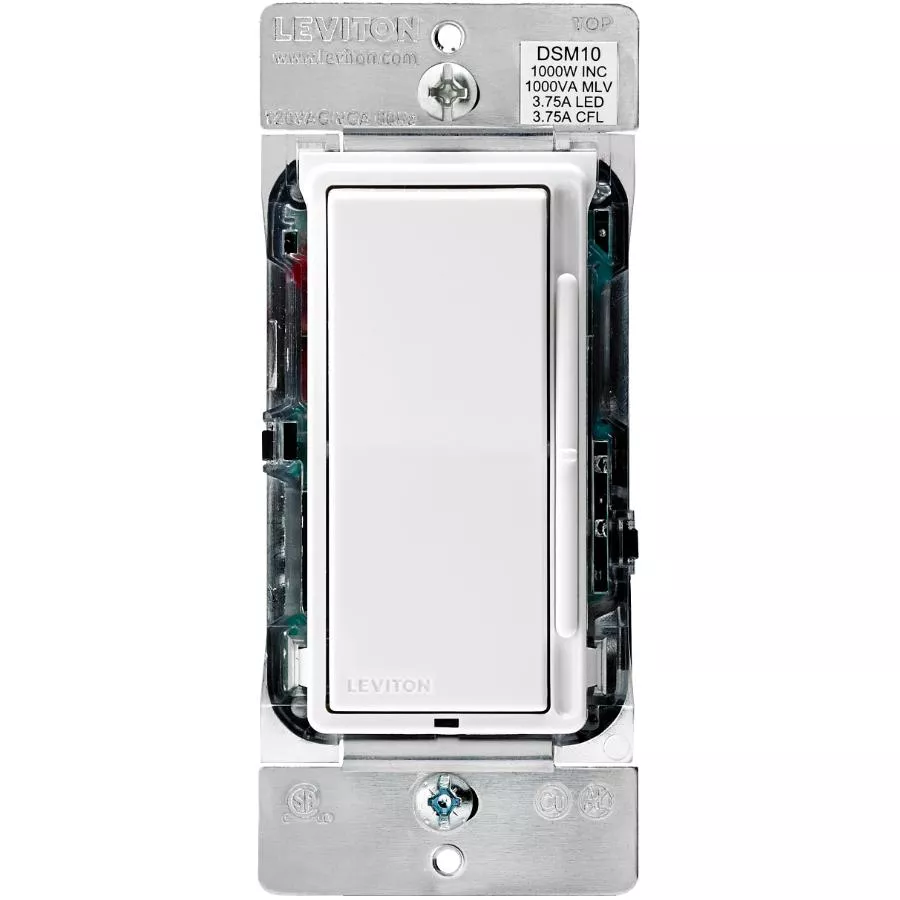 Single Pole + 3 Way Decora Rocker-Slide Universal Dimmer for LED, CFL, MLV and Incandescent Lamps