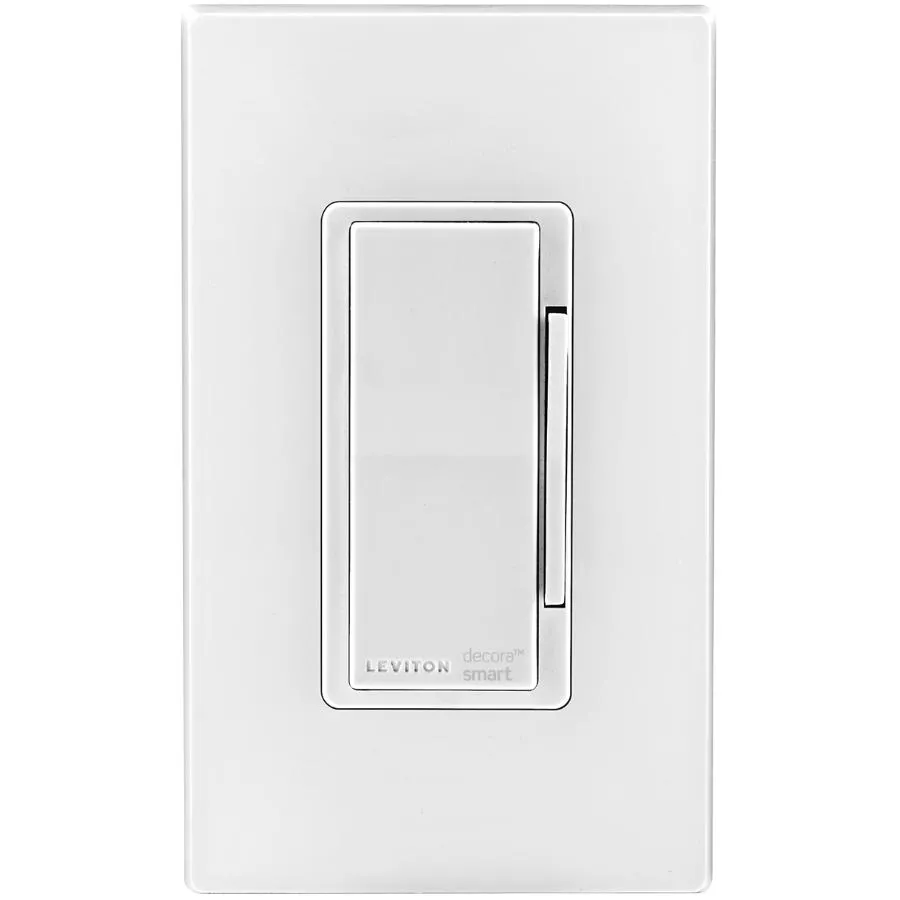 White Decora Smart Dimmer Switch, with Wi-Fi Technology