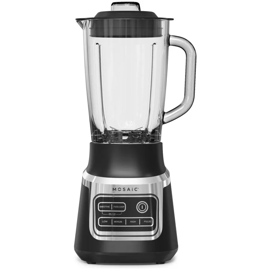 3-Speed Multi-Function Glass Jar Blender - Black, 700W