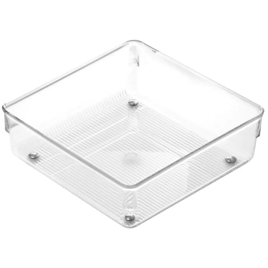 Linus Drawer Organizer - Clear, 6" x 6" x 2"