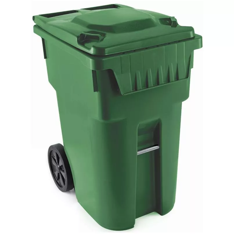 Ipl American Grip Wheeled Garbage Bin - Green, 360 L