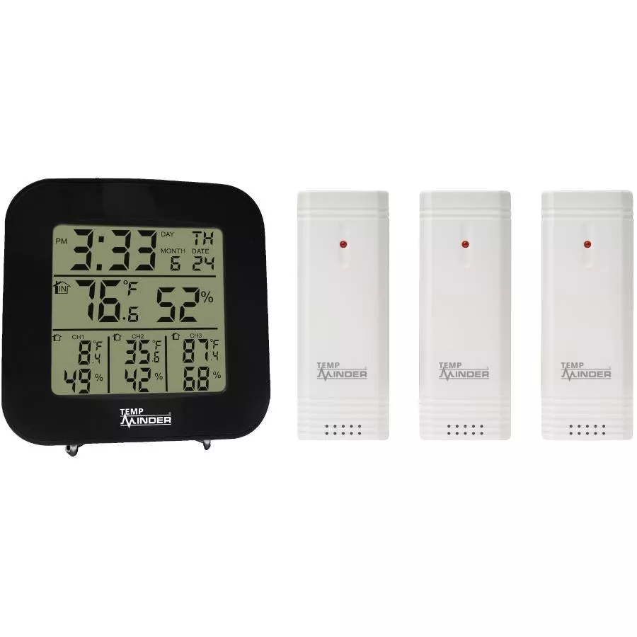 Indoor/Outdoor Wireless Digital Thermometer, with Humidity