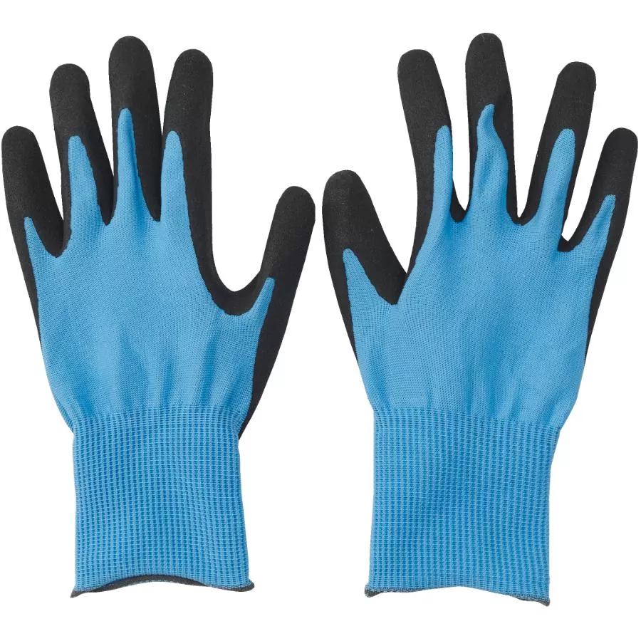 Ladies Small Polyester/Latex Coated Palm Garden Gloves, Assorted Colours