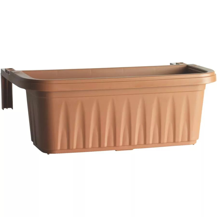 24" Terra-Cotta Adjustable Rail Planter