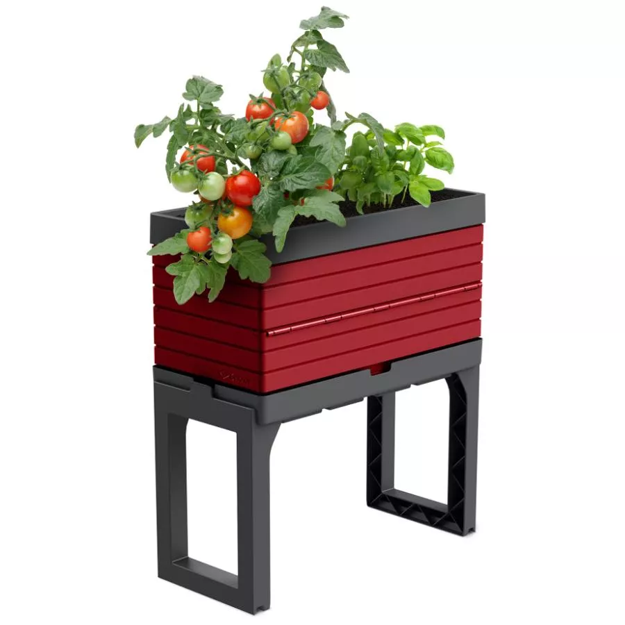 Garant 5 Piece Red Modular Garden Planter Kit