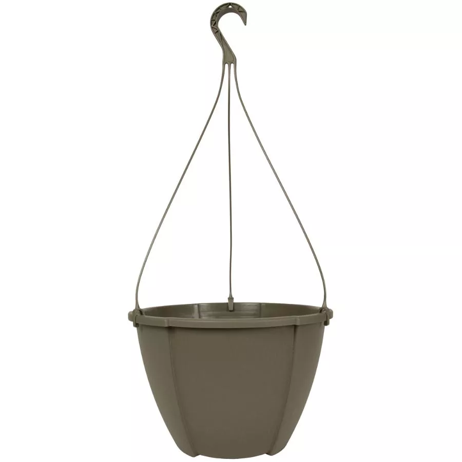 Dcn 12" Cappuccino Self-Watering Hanging Planter