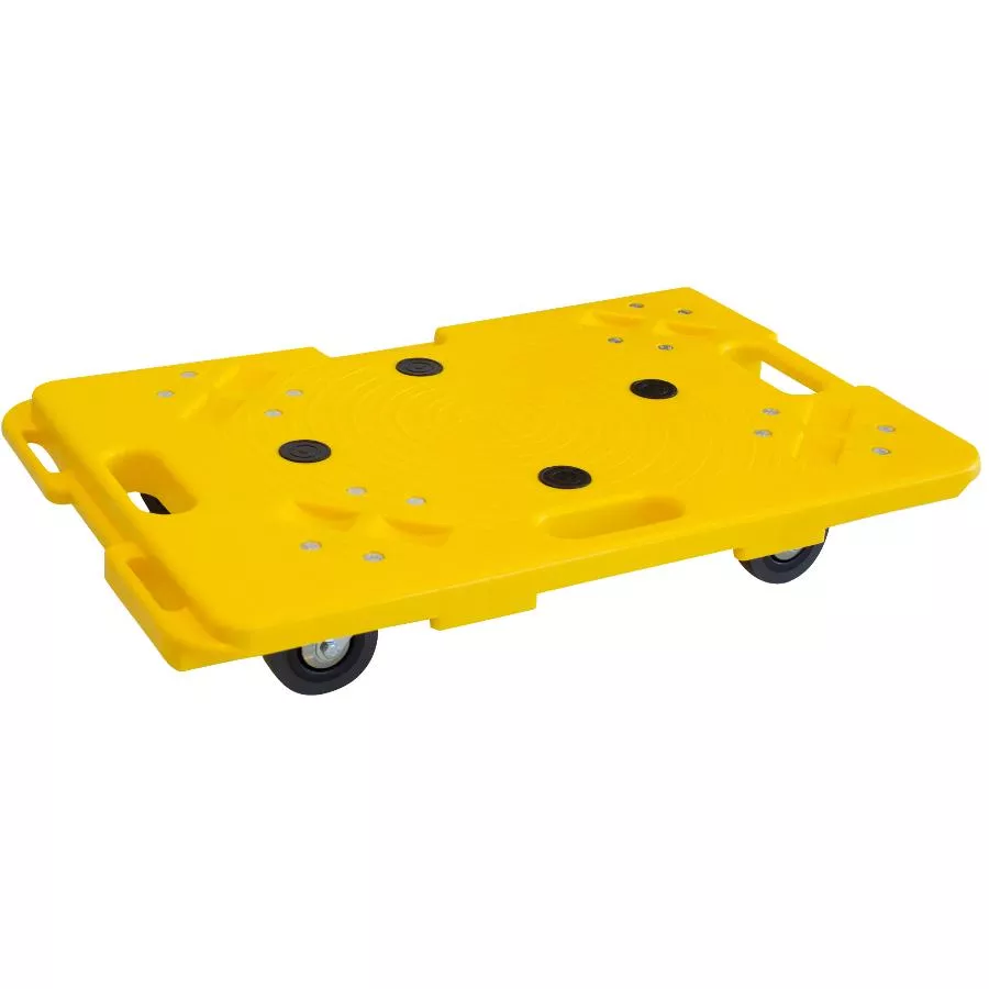 Plastic Dolly - Yellow, 24" x 16" x 4-1/2"