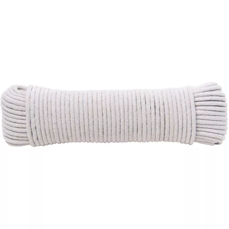 3/16" x 100' Diamond Braid Polyester/ Cotton Clothesline Rope