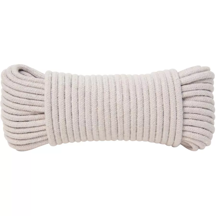 3/16" x 50'  Polyester Cotton Diamond Braid Clothesline Cord