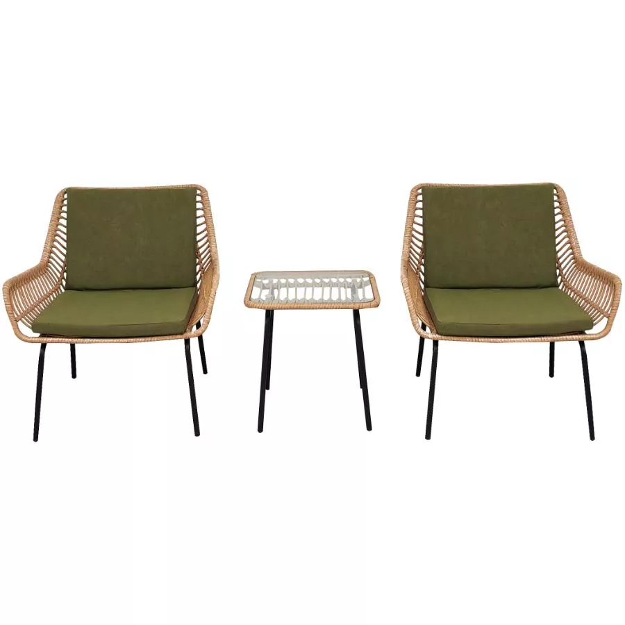 Lima Chat Set -  with Cushions, 3 Piece