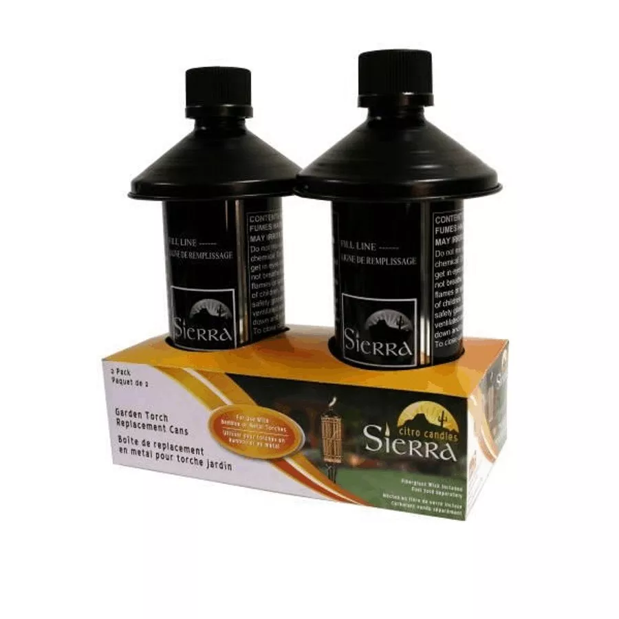 Citronella Torch Canister Replacements - 2 Pack