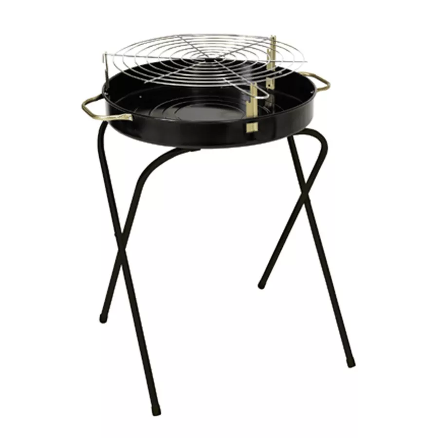 Folding Charcoal BBQ - Black, 210 sq. in.