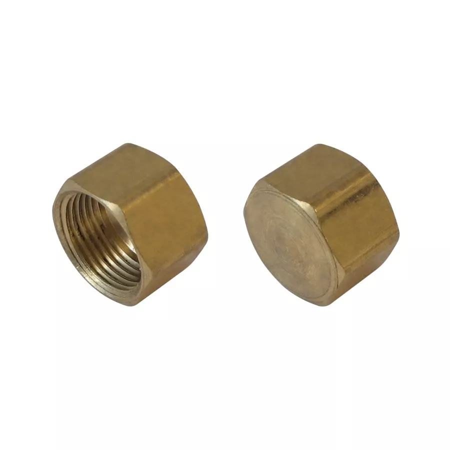 3/8" Brass Compression Cap