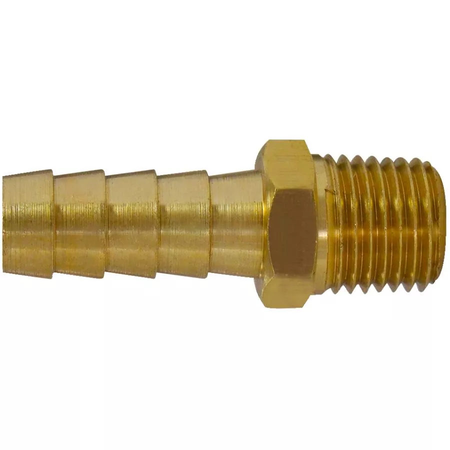 3/8" Insert x 1/4" MPT Brass Hose Connector