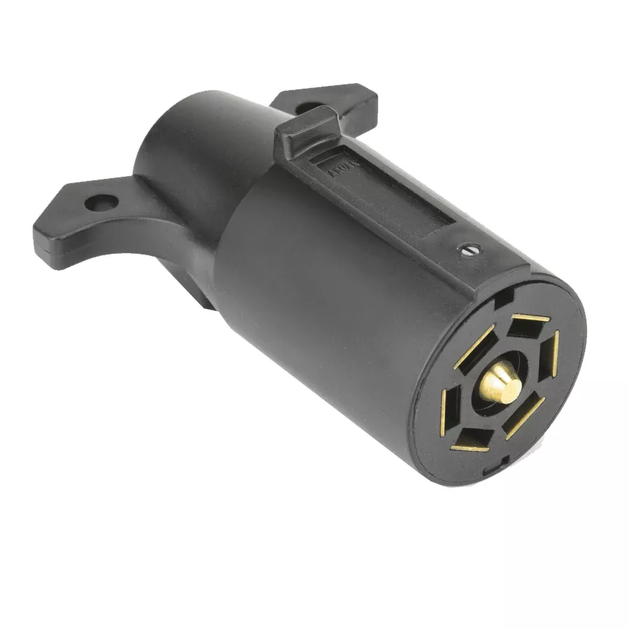 7-Way Plastic Trailer End Connector
